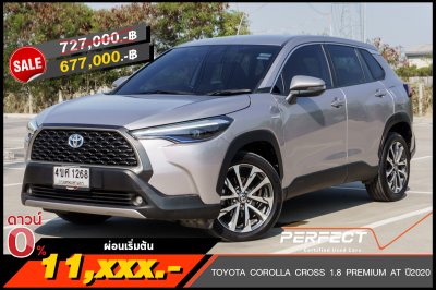 TOYOTA COROLLA CROSS 1.8 HYBRID PREMIUM AT ปี 2020 (4ขศ1268)