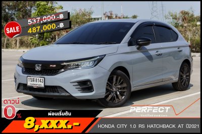 HONDA CITY 1.0 RS HATCHBACK AT ปี2021 (1ขส8143)