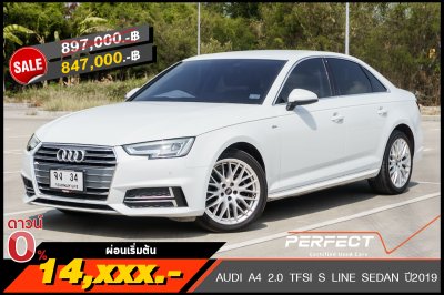 AUDI A4 2.0 TFSI S LINE SEDAN ปี2019 (จง34)