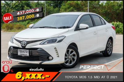 TOYOTA VIOS 1.5 MID AT ปี 2021 (1ขษ6731)