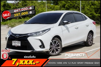 TOYOTA YARIS ATIV 1.2 PLAY SPORT PREMIUM AT ปี 2021 (2ขฮ4380)