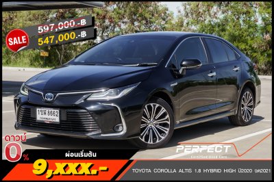 TOYOTA COROLLA ALTIS 1.8 HYBRID HIGH ปี2020 จด2021 (1ขฬ8662)