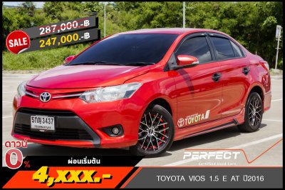 TOYOTA VIOS 1.5 E AT ปี2016 (5กญ3437)