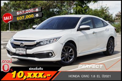 HONDA CIVIC 1.8 EL ปี2021 (2ขฉ6928)