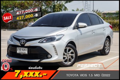 TOYOTA VIOS 1.5 MID ปี2022 (2ขฮ9261)