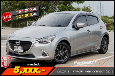 MAZDA 2 1.3 SPORT HIGH CONNECT AT ปี 2019 (8กท7459)
