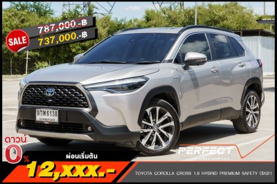 TOYOTA COROLLA CROSS 1.8 HYBRID PREMIUM SAFETY AT ปี2021 (9กพ6138)