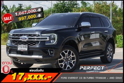 FORD EVEREST 2.0 BI-TURBO TITANIUM + 4WD ปี2022 (3ขน4086)
