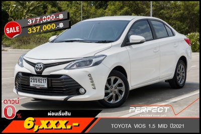 TOYOTA VIOS 1.5 MID ปี2021 (2ขข6217)