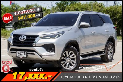 TOYOTA FORTUNER 2.4 V 4WD AT ปี2022 (3ขฎ2751)