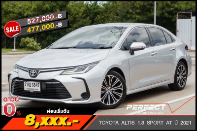 TOYOTA ALTIS 1.8 SPORT AT ปี 2021 (2ขฎ3847)