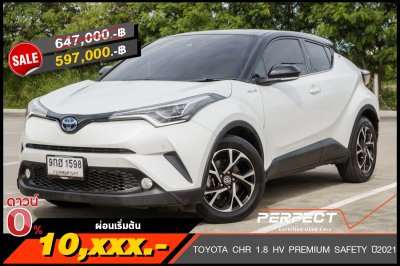 TOYOTA CHR 1.8 HV PREMIUM SAFETY AT ปี 2021 (9กฮ1598)