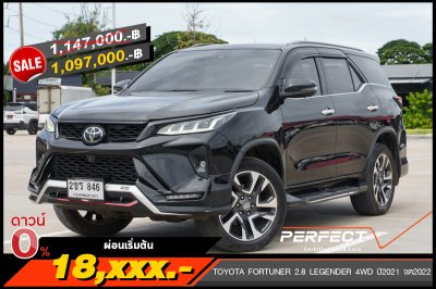 TOYOTA FORTUNER 2.8 LEGENDER 4WD ปี2021 จด2022 (2ขร846)