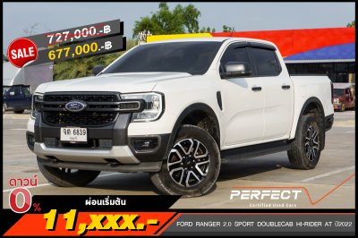 FORD RANGER 2.0 SPORT DOUBLECAB HI-RIDER AT ปี2022 (จต6839)
