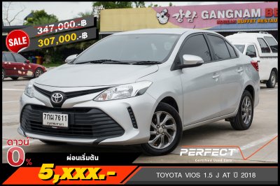TOYOTA VIOS 1.5 J AT ปี 2018 (7กผ7611)