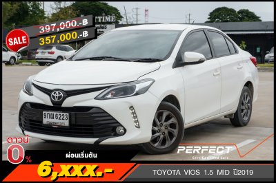 TOYOTA VIOS 1.5 MID ปี2019 (9กณ6223)