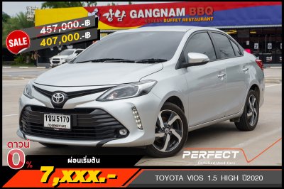 TOYOTA VIOS 1.5 HIGH ปี2020 (1ขน5170)