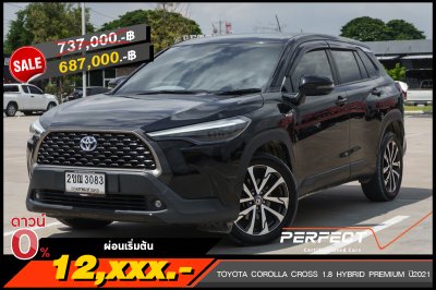 TOYOTA COROLLA CROSS 1.8 HYBRID PREMIUM ปี2021 (2ขณ3083)
