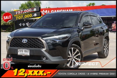 TOYOTA COROLLA CROSS 1.8 HYBRID PREMIUM ปี2021 (2ขช1687)