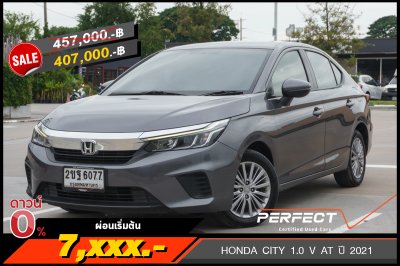 HONDA CITY 1.0 V AT ปี 2021 (2ขฐ6077)