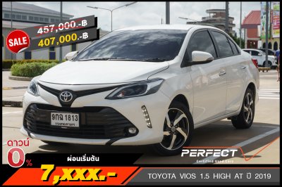 TOYOTA VIOS 1.5 HIGH AT ปี 2019 (9กฉ1813)