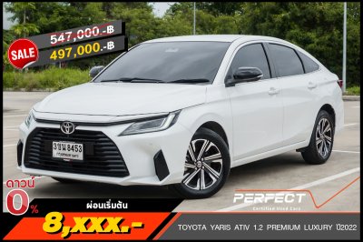 TOYOTA YARIS ATIV 1.2 PREMIUM LUXURY AT ปี 2022 (3ขน8453)