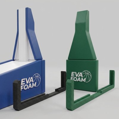 นวมกันกระแทกขอบแป้นบาสเกตบอลชนิดโฟม EVA รุ่นน้ำหนักเบา (หรือนวมยางกันกระแทกขอบแป้นบาสแบบโฟม)