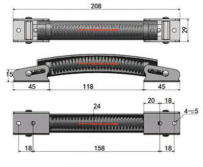 หูหิ้ว PVC สปริงใน PENN-ELCOM