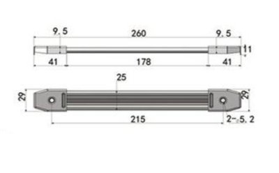starp handle 26cm.chrome coating