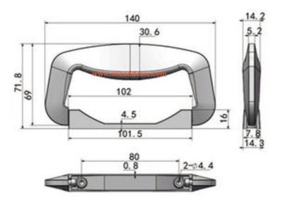 ABS (Small briefcase handle)