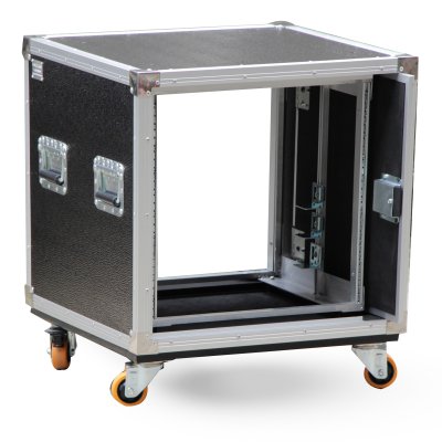 Rack 12 U depth 21 inches with shockmount and slide lid