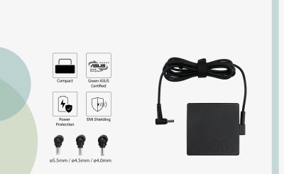 ASUS 90 Watt Universal Multi-tip Mini Adapter ASUS 90 Watt Universal Multi-tip Mini Adapter