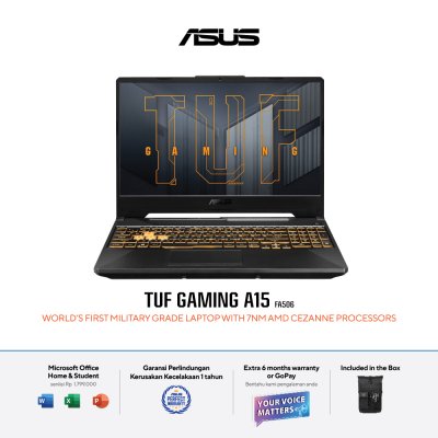 Asus TUF Gaming A15 FA506NF-R525B3T-O    R5-7535HS   RTX 2050   RAM 16GB   SSD 512GB