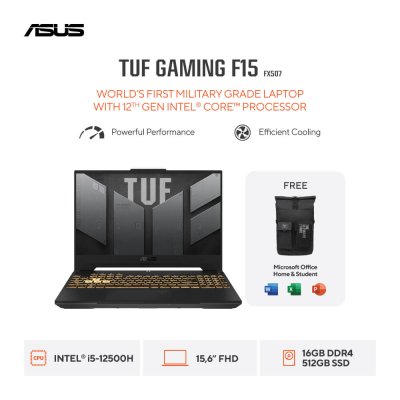 Asus TUF Gaming F15 FX507ZC4-I535B1M-O   i5-12500H   RTX 3050   RAM 8GB   SSD 512GB