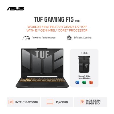 Asus TUF Gaming F15 FX507ZC4-I535B1M-O   i5-12500H   RTX 3050   RAM 8GB   SSD 512GB Asus TUF Gaming F15 FX507ZC4-I535B1M-O   i5-12500H   RTX 3050   RAM 8GB   SSD 512GB
