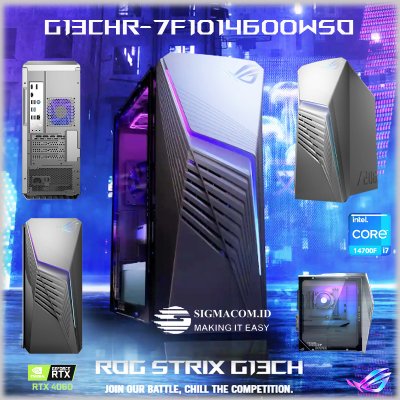 PC ASUS ROG STRIX G13CHR 7F1014600WSO Core i7 14700F 16GB 2x8GB 1TB 4060 W11 OHS Extreme Dark Gray PC ASUS ROG STRIX G13CHR 7F1014600WSO Core i7 14700F 16GB 2x8GB 1TB 4060 W11 OHS Extreme Dark Gray