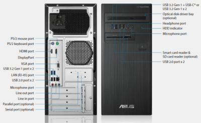 ASUS Expert PC Core i7-13700 8/512 GB D500TE-785000035X 21.5 Inch