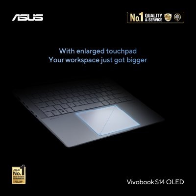 Asus Vivobook S14 S5406SAL-OLED5151M /Intel Core Ultra 5-226V/16GB/512GB SSD/14″ WUXGA OLED/Win 11 Home+OHM 2024+M365/Cool Silver