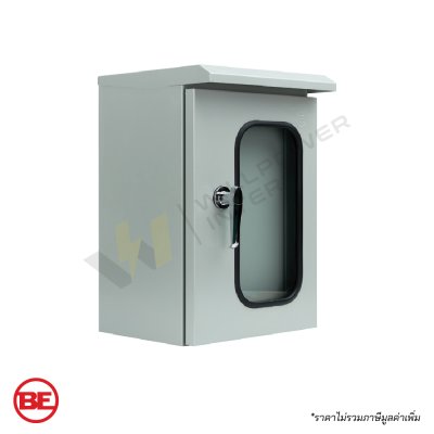 ตู้ไฟกันน้ำมีหลังคา ฝา 2 ชั้น รุ่น CBG ฝากระจก IP54 สำหรับส่องดูอุปกรณ์ภายใน