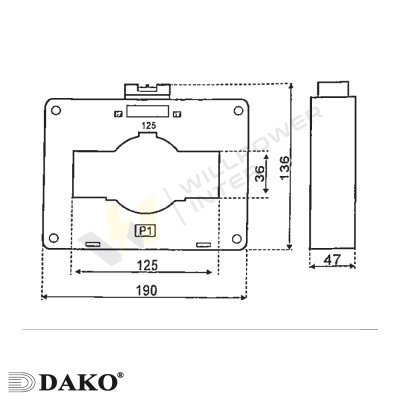 CT (Current Transformer) MSQ-125 CT (Current Transformer) MSQ-125