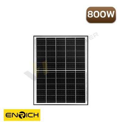 สปอร์ตไลท์โซล่าเซลล์ ENRICH รุ่น THREE ขนาด 800W ปรับแสงได้ 3 สี แบตเตอรี่ LiFePO4 กันน้ำ IP65