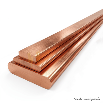 บัสบาร์ทองแดงแท้ 99.95% WPI Flat Copper Busbar ความยาว 5 เมตร สำหรับงานประกอบตู้คอนโทรลและตู้สวิทช์บอร์ด MDB มีให้เลือกหลายขนาด