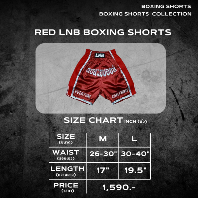 RED BOXING SHORTS (EVERYONE CAN FIGHT)