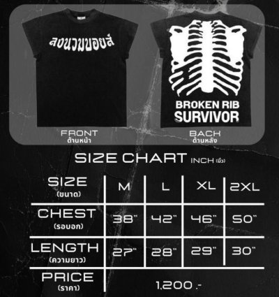 BROKEN RIBS T-SHIRT - FADED