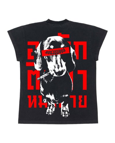 อกหัก ติดยา หมาตาย T-SHIRT (WING-FADED)