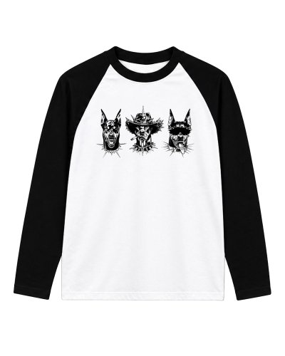 DEMON DOG RAGLAN