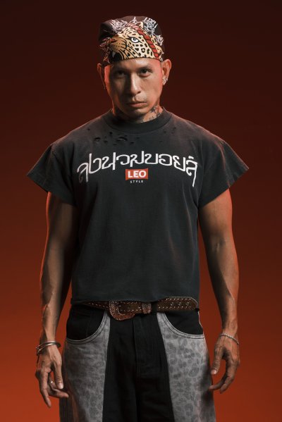 LEO X LNB BOXING CLUB HEADCRAFT ผ้าโพกหัวลีโอ ค่ายมวยลีโอ