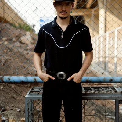 LNB COWBOY POLO SHIRT - BLACK