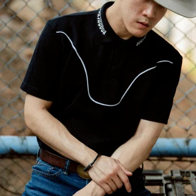LNB COWBOY POLO SHIRT - BLACK