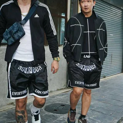 BLACK BOXING SHORTS